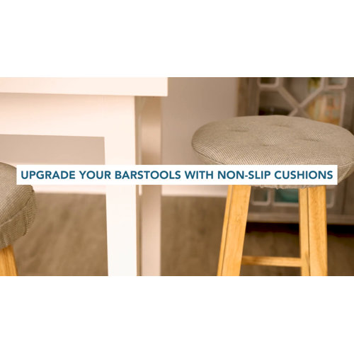 Wayfair Basics® Tufted Gripper Barstool Cushion Set & Reviews Wayfair